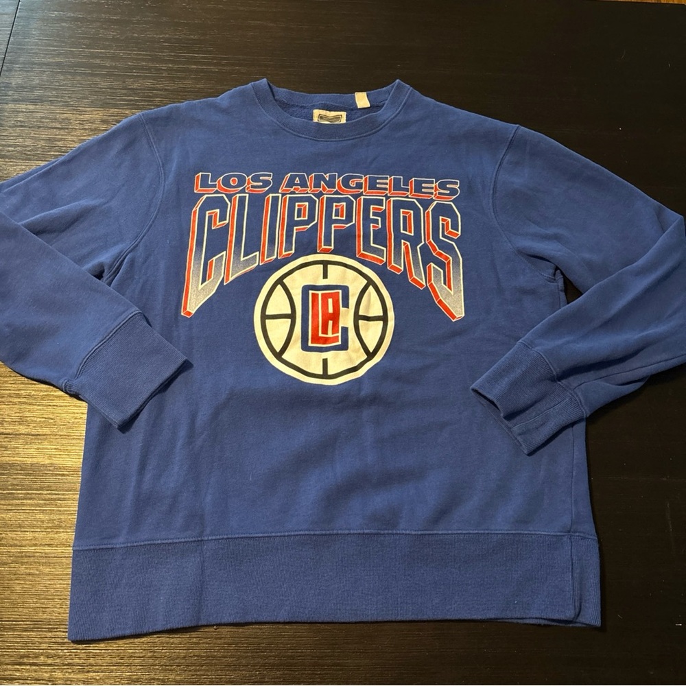 Tailgate Los Angeles LA Clippers Crewneck Sweatshirt / Mens Large Blue / NWOT